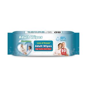 ADULT WIPES 80 PER PACK WET WIPES ADULT